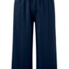 Pantaloni donna cotone lino vita alta yoga pilates casual