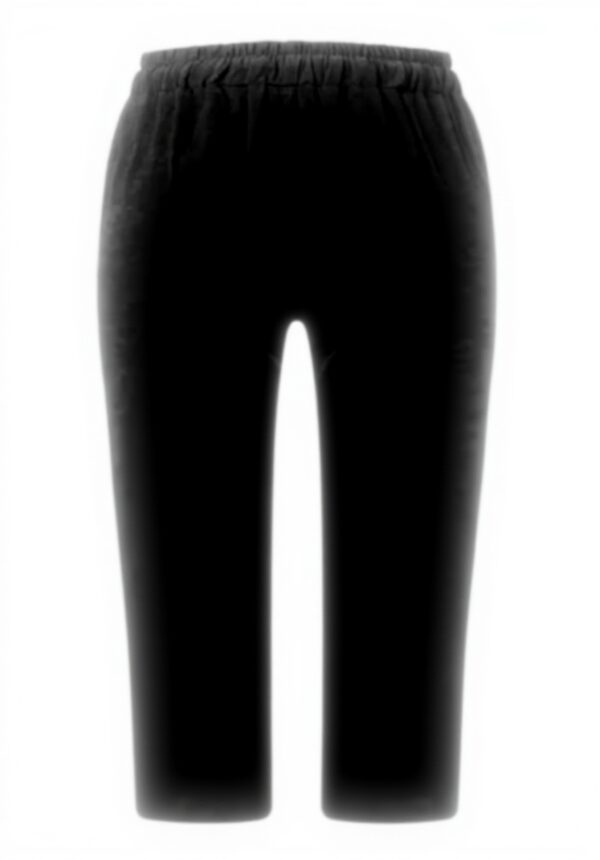 Pantaloni donna cotone lino vita elastica comodi casual