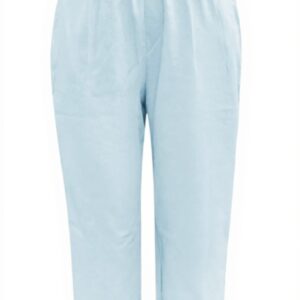 Pantaloni larghi donna cotone lino vita alta taglia grande