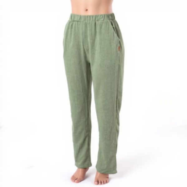 Pantaloni lino donna MH Wcaiiao eleganti vita elasticizzata