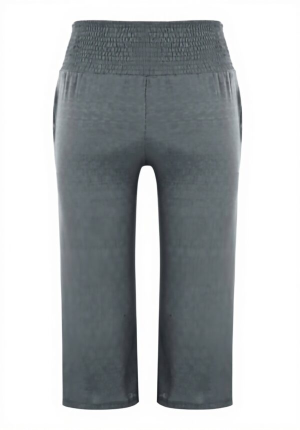 Pantaloni lino donna vita elastica comodi Générique grigio