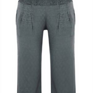 Pantaloni lino donna vita elastica comodi Générique grigio