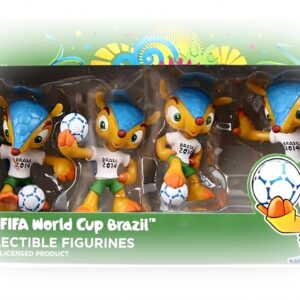 Set 4 personaggi Fuleco Coppa Mondo 2014 collezione