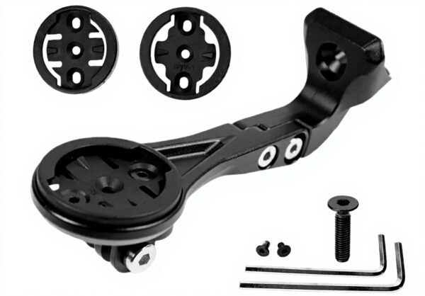 RichVibe Supporto per computer da bicicletta, per Wahoo, per Bryton - Supporto ABS per Trek Madone SLR7/9 (Nuovo) - Nero, 95/105mm