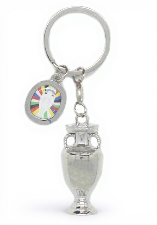 Portachiavi UEFA Euro 2024 Trophy 3D metallo Amballcom