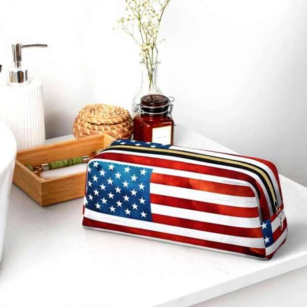 Astuccio vintage bandiera americana vacsAX portamatite borsa