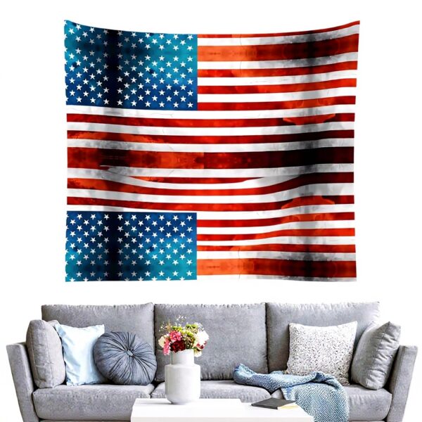 YYHWHJDE Arazzo bandiera americana vintage decorazione