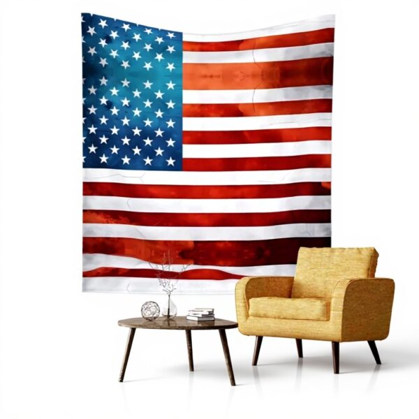 YYHWHJDE Arazzo bandiera americana vintage poliestere